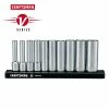 CRAFTSMAN Sockets & Socket Sets V-Series 10-Piece Standard (SAE) 1/4-in Drive 6-point Set Deep Socket Set