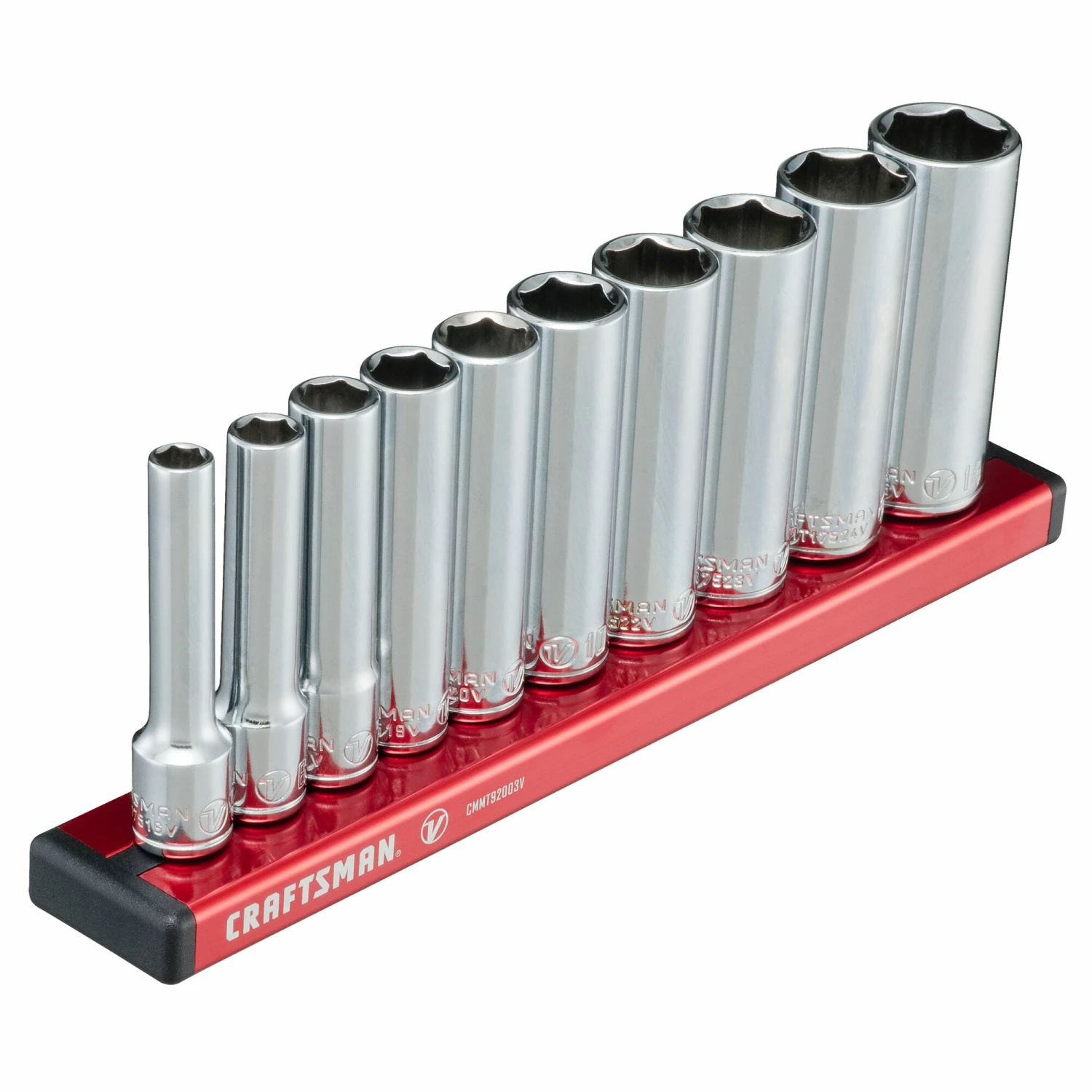 CRAFTSMAN Sockets & Socket Sets V-Series 10-Piece Metric 1/4-in Drive 6-point Set Deep Socket Set 2 CRAFTSMAN Sockets & Socket Sets V-Series 10-Piece Metric 1/4-in Drive 6-point Set Deep Socket Set - Image 2
