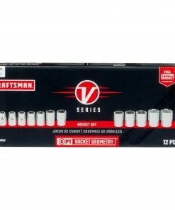 CRAFTSMAN Sockets & Socket Sets V-Series 12-Piece Metric 3/8-in Drive 6-point Set Shallow Socket Set -Craftsman Store 44486488