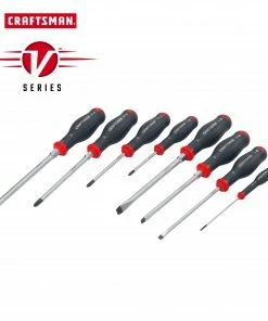 CRAFTSMAN Screwdrivers V-series 8-Piece Bi-material Handle Set Screwdriver Set