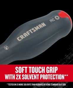 CRAFTSMAN Screwdrivers V-series 8-Piece Bi-material Handle Set Screwdriver Set -Craftsman Store 44493733