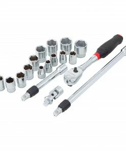 CRAFTSMAN Sockets & Socket Sets V-Series 18-Piece Metric 3/8-in Drive 6-point Set Shallow Socket Set -Craftsman Store 44499050