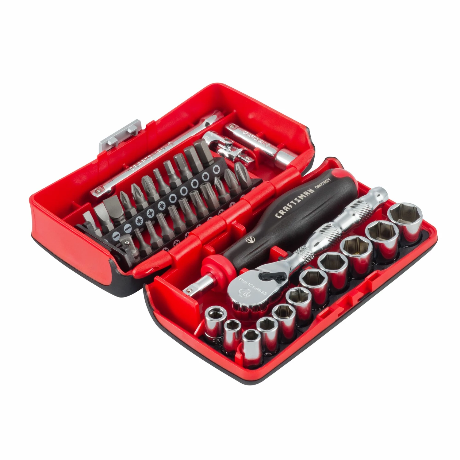 CRAFTSMAN Sockets & Socket Sets V-Series 38-Piece Metric 1/4-in Drive 6-point Set Shallow Socket Set 2 CRAFTSMAN Sockets & Socket Sets V-Series 38-Piece Metric 1/4-in Drive 6-point Set Shallow Socket Set - Image 2