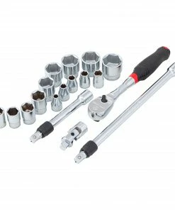 CRAFTSMAN Sockets & Socket Sets V-Series 18-Piece Standard (SAE) 3/8-in Drive 6-point Set Shallow Socket Set -Craftsman Store 44499169