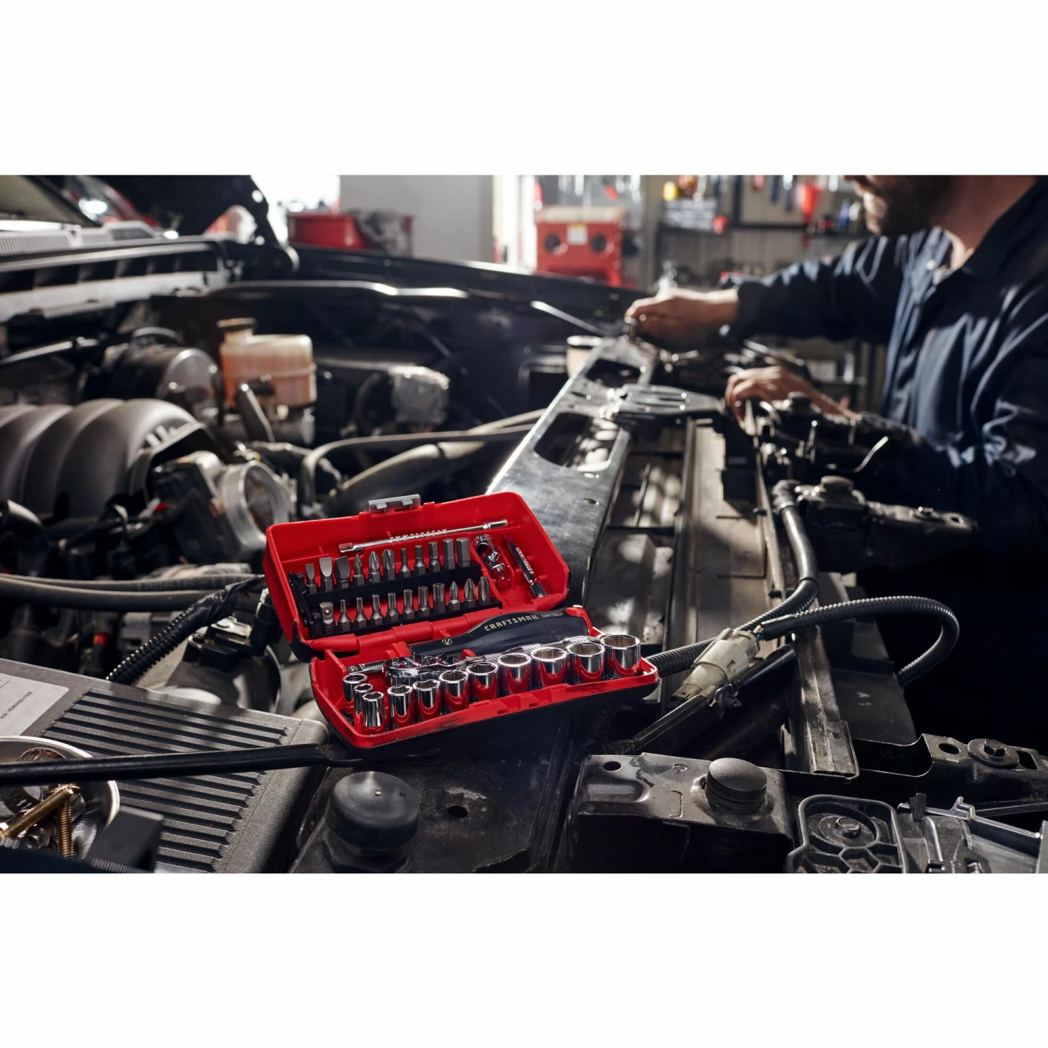 CRAFTSMAN Sockets & Socket Sets V-Series 38-Piece Metric 1/4-in Drive 6-point Set Shallow Socket Set 3 CRAFTSMAN Sockets & Socket Sets V-Series 38-Piece Metric 1/4-in Drive 6-point Set Shallow Socket Set - Image 3