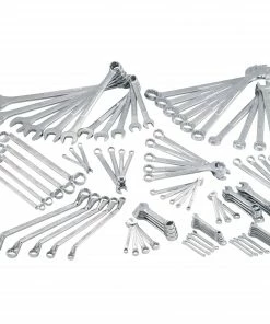 CRAFTSMAN Mechanics Tool Sets 92-Piece Standard (SAE) and Metric Combination Polished Chrome Mechanics Tool Set