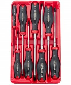 CRAFTSMAN Screwdrivers V-series 8-Piece Bi-material Handle Set Screwdriver Set -Craftsman Store 44611139
