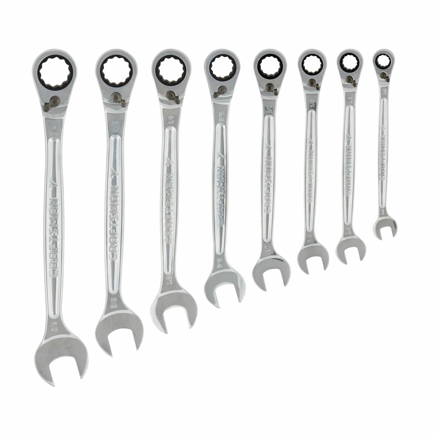 CRAFTSMAN Ratchet Wrenches & Sets V-series 7-Piece Set 6-point Standard (SAE) Flexible Head Ratchet Wrench Set 2 CRAFTSMAN Ratchet Wrenches & Sets V-series 7-Piece Set 6-point Standard (SAE) Flexible Head Ratchet Wrench Set - Image 2