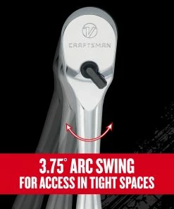 CRAFTSMAN Ratchets & Ratchet Sets V-series 96-Tooth 1/2-in Drive Standard Ratchet -Craftsman Store 44777547