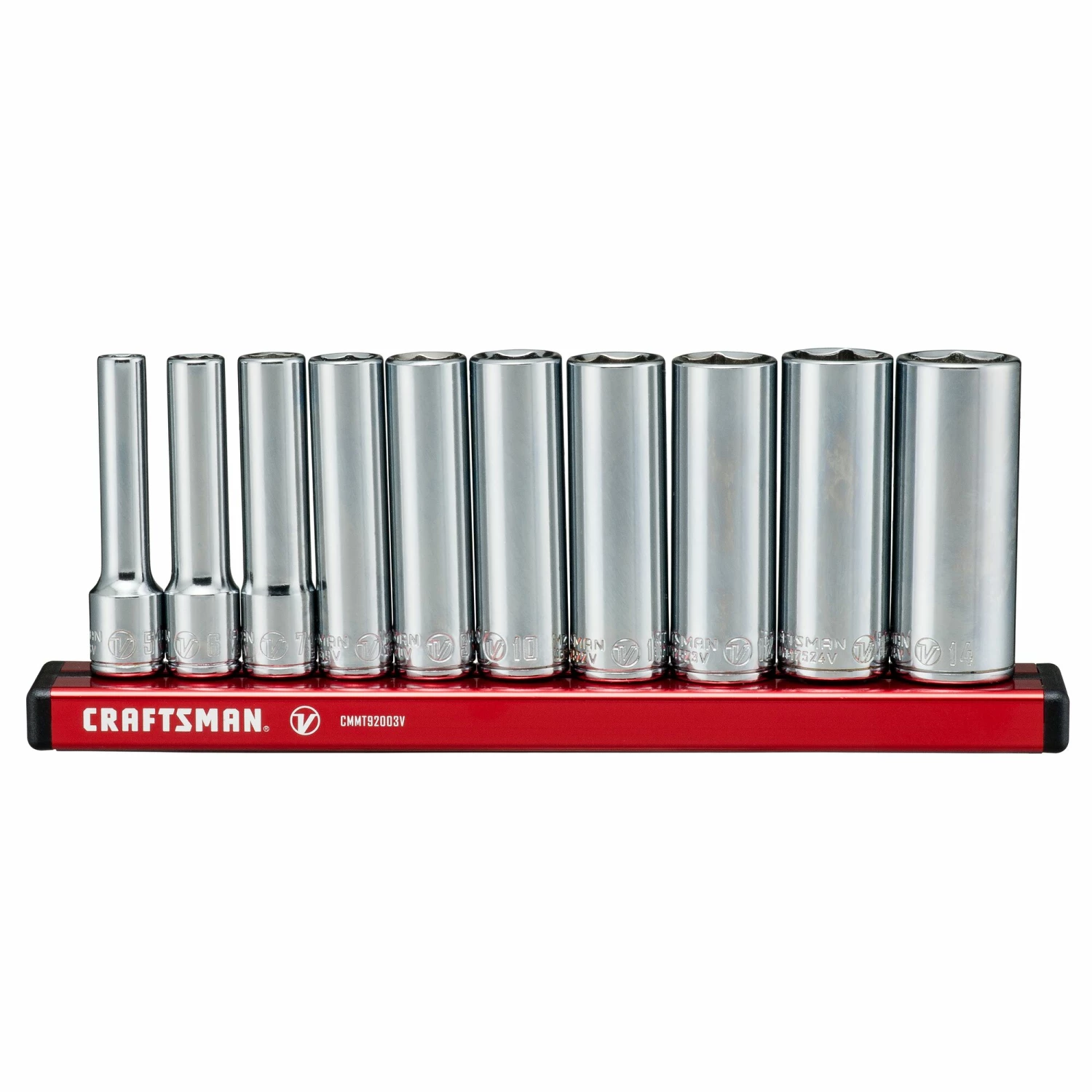 CRAFTSMAN Sockets & Socket Sets V-Series 10-Piece Metric 1/4-in Drive 6-point Set Deep Socket Set 9 CRAFTSMAN Sockets & Socket Sets V-Series 10-Piece Metric 1/4-in Drive 6-point Set Deep Socket Set - Image 9