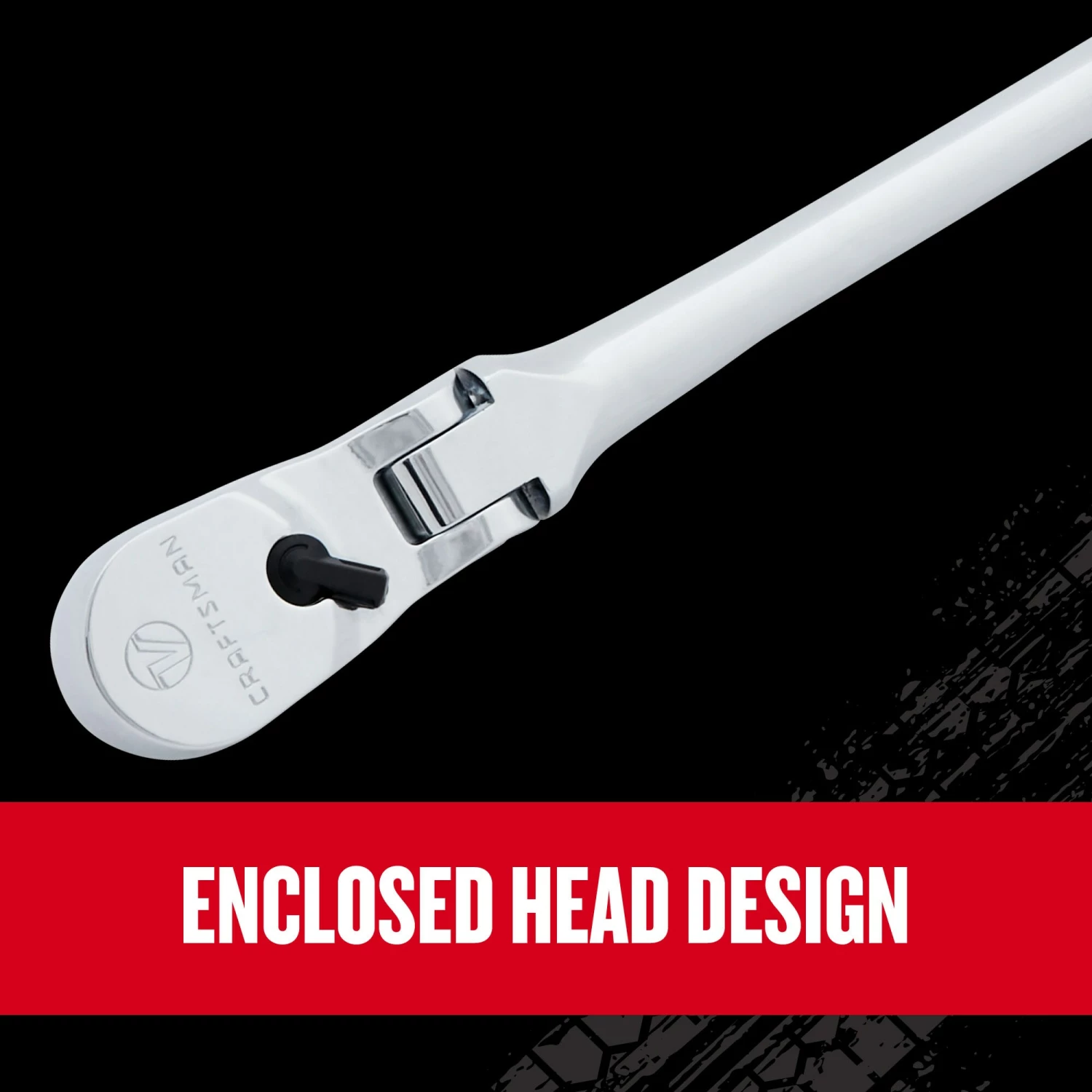 CRAFTSMAN Ratchets & Ratchet Sets V-series 96-Tooth 1/2-in Drive Flexible Head Standard Ratchet 7 CRAFTSMAN Ratchets & Ratchet Sets V-series 96-Tooth 1/2-in Drive Flexible Head Standard Ratchet - Image 7