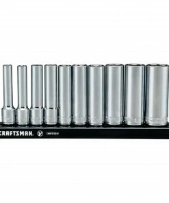 CRAFTSMAN Sockets & Socket Sets V-Series 10-Piece Standard (SAE) 1/4-in Drive 6-point Set Deep Socket Set 24 CRAFTSMAN Sockets & Socket Sets V-Series 10-Piece Standard (SAE) 1/4-in Drive 6-point Set Deep Socket Set -Craftsman Store 44778591