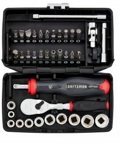 CRAFTSMAN Sockets & Socket Sets V-Series 38-Piece Standard (SAE) 1/4-in Drive 6-point Set Shallow Socket Set -Craftsman Store 44779428