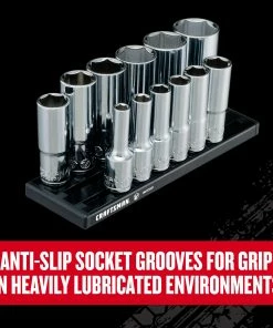 CRAFTSMAN Sockets & Socket Sets V-Series 12-Piece Standard (SAE) 3/8-in Drive 6-point Set Deep Socket Set -Craftsman Store 44779525