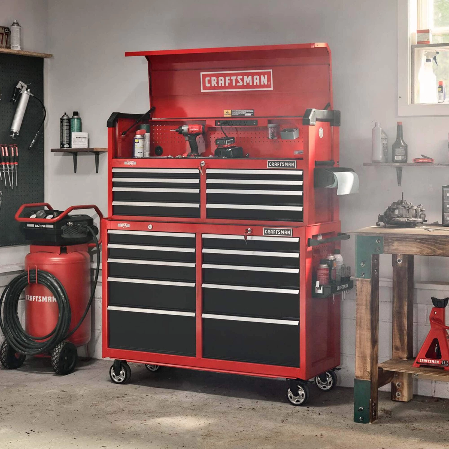 CRAFTSMAN Top Tool Chests 2000 Series 52-In 8-Drawer Chest - Red 10 CRAFTSMAN Top Tool Chests 2000 Series 52-In 8-Drawer Chest - Red - Image 10