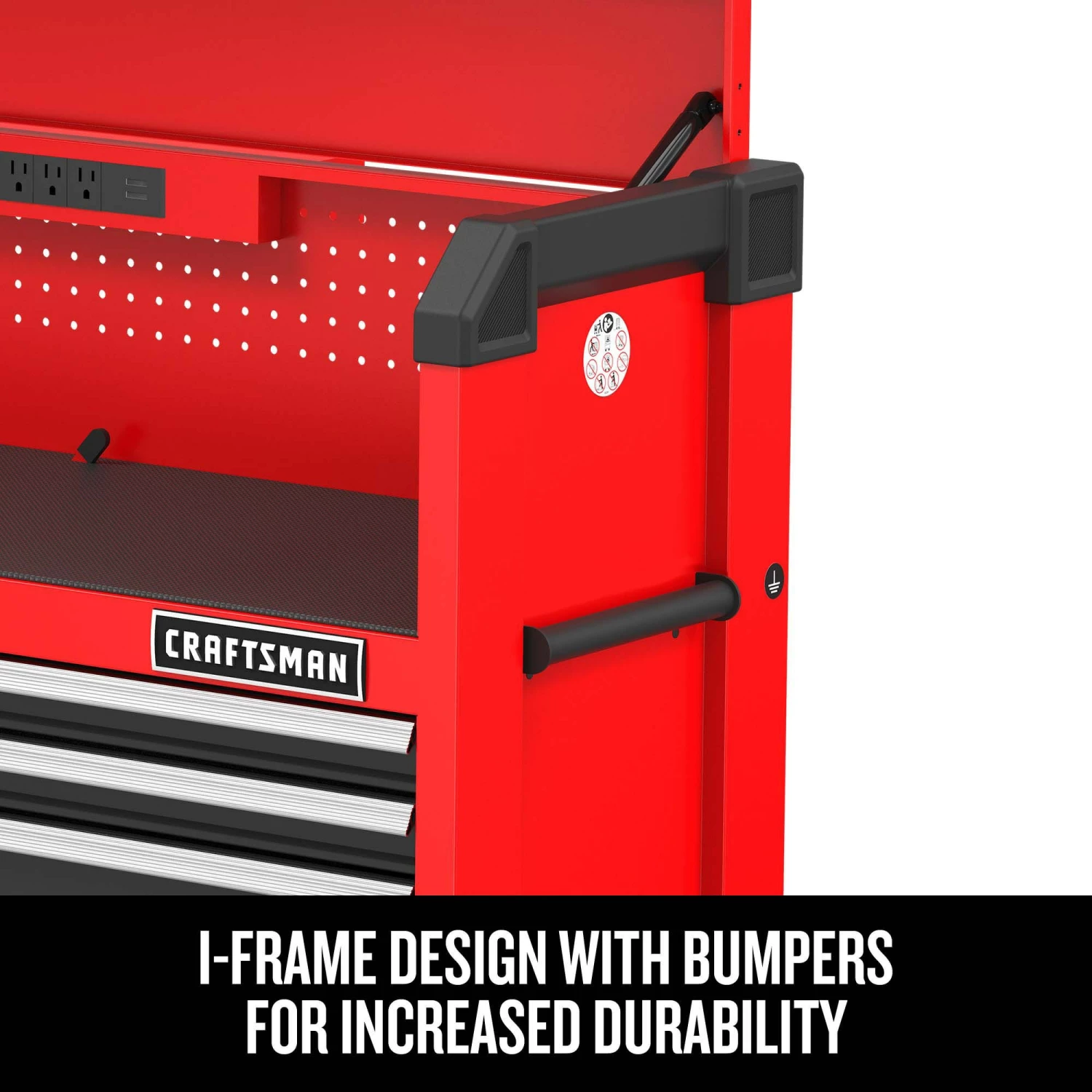 CRAFTSMAN Top Tool Chests 2000 Series 52-In 8-Drawer Chest - Red 5 CRAFTSMAN Top Tool Chests 2000 Series 52-In 8-Drawer Chest - Red - Image 5