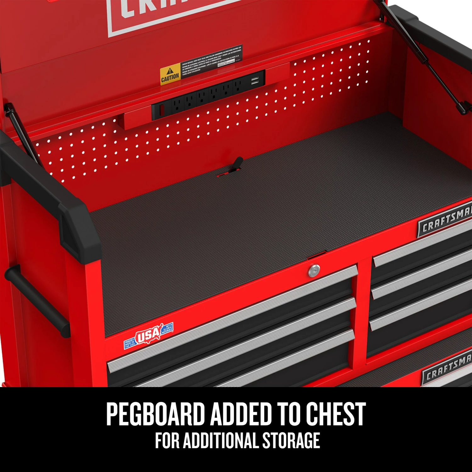 CRAFTSMAN Top Tool Chests 2000 Series 52-In 8-Drawer Chest - Red 3 CRAFTSMAN Top Tool Chests 2000 Series 52-In 8-Drawer Chest - Red - Image 3