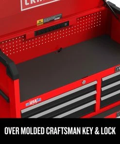 CRAFTSMAN Top Tool Chests 2000 Series 52-In 8-Drawer Chest - Red 16 CRAFTSMAN Top Tool Chests 2000 Series 52-In 8-Drawer Chest - Red -Craftsman Store 44896280