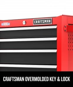 CRAFTSMAN Bottom Tool Cabinets 2000 Series 26.5-in W x 34-in H 5-Drawer Steel Rolling Tool Cabinet (Red) -Craftsman Store 44897408