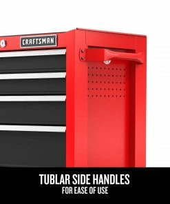 CRAFTSMAN Bottom Tool Cabinets 2000 Series 26.5-in W x 34-in H 5-Drawer Steel Rolling Tool Cabinet (Red) -Craftsman Store 44897409