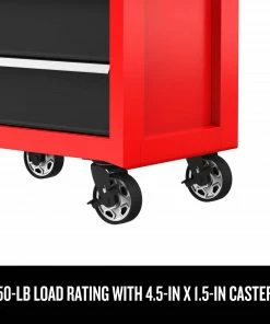 CRAFTSMAN Bottom Tool Cabinets 2000 Series 26.5-in W x 34-in H 5-Drawer Steel Rolling Tool Cabinet (Red) -Craftsman Store 44897412