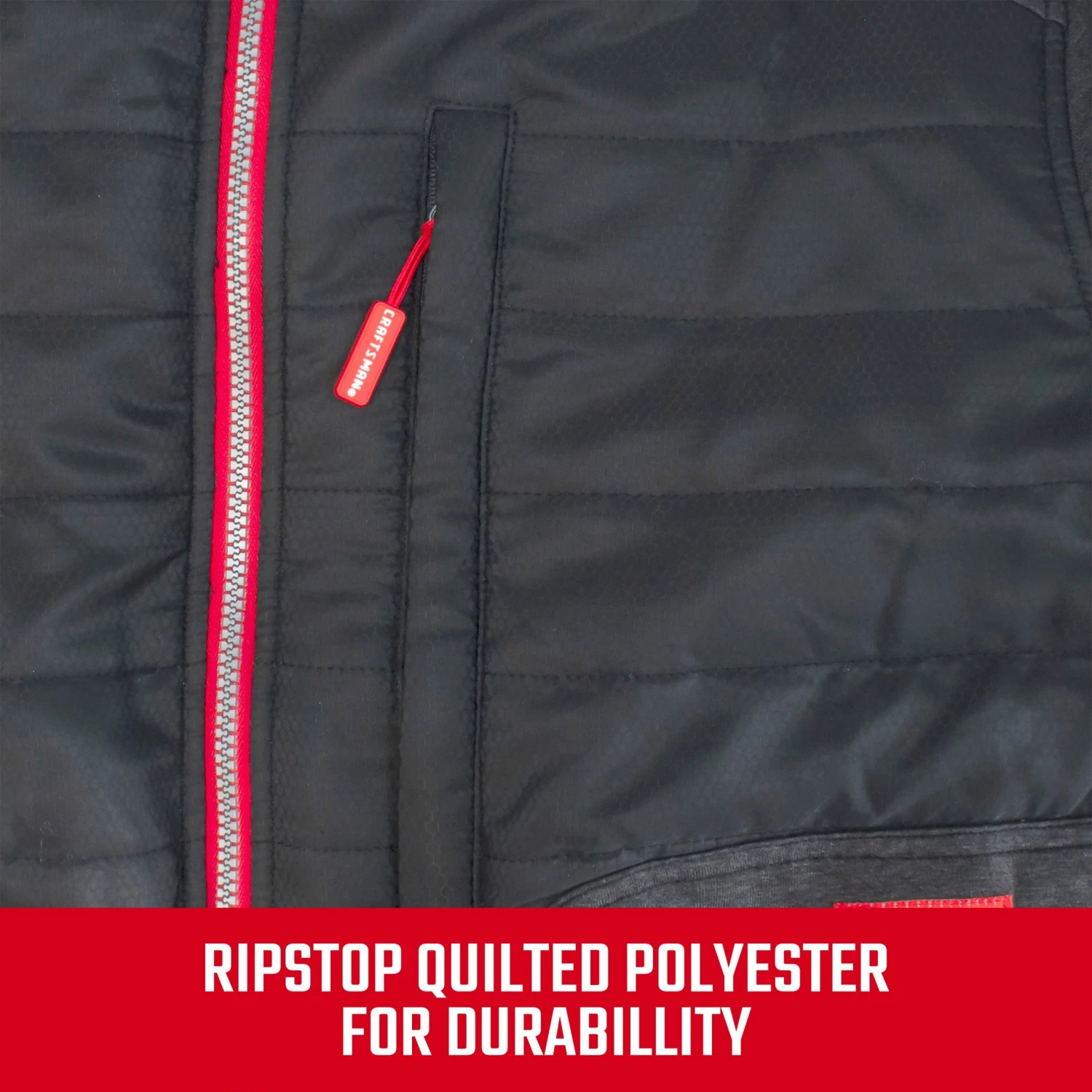 CRAFTSMAN Heated Clothing Craftsman Men's Hybrid Heated Jacket with Battery Included (Medium) 3 CRAFTSMAN Heated Clothing Craftsman Men's Hybrid Heated Jacket with Battery Included (Medium) - Image 3