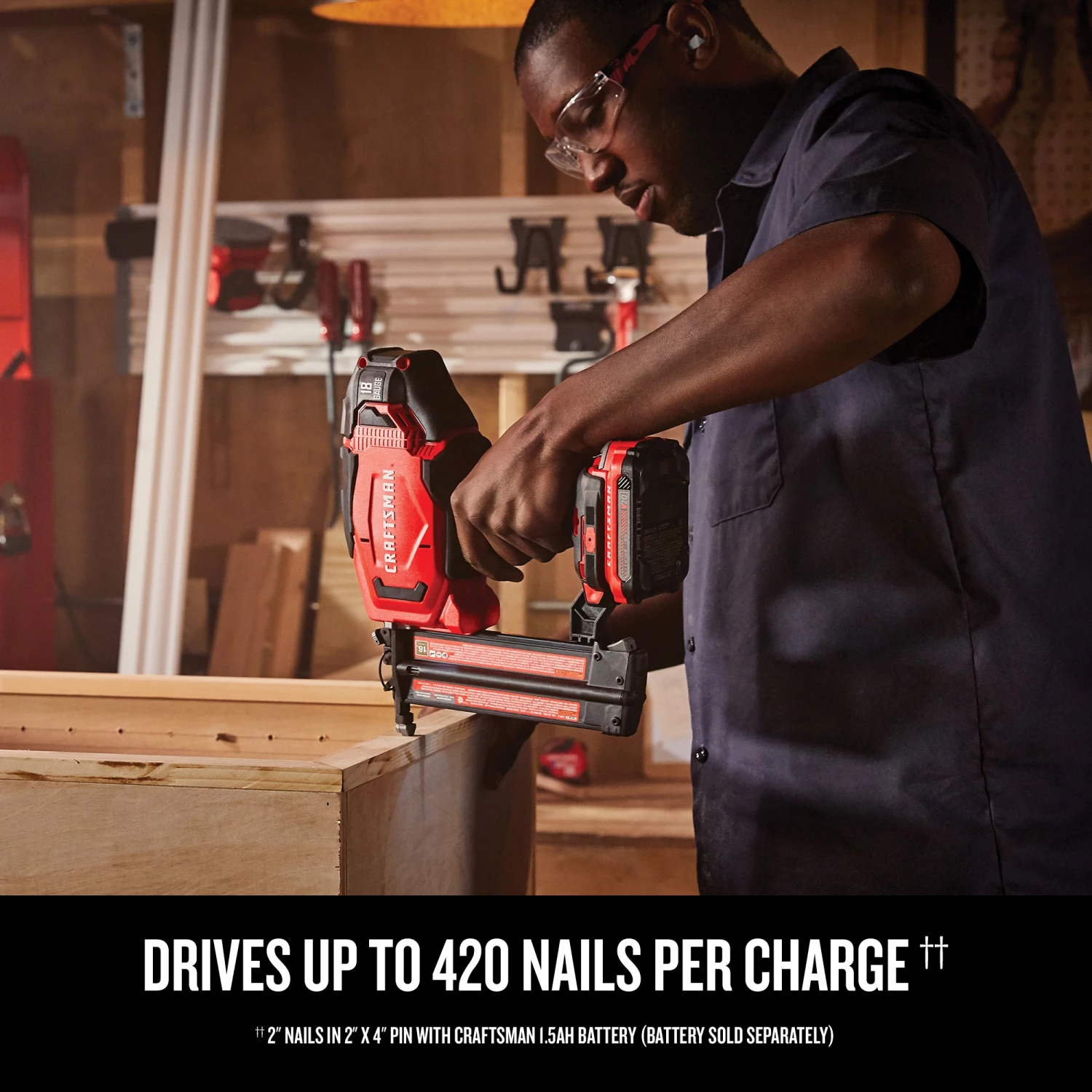 CRAFTSMAN Nailers V20 18-Gauge Cordless Brad Nailer 4 CRAFTSMAN Nailers V20 18-Gauge Cordless Brad Nailer - Image 4