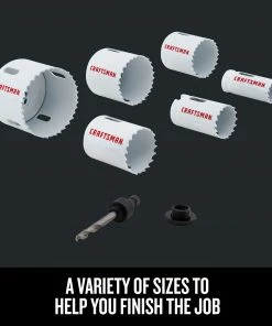 CRAFTSMAN Hole Saws & Kits 7-Piece Set Bi-metal Non-arbored Hole Saw Set -Craftsman Store 45403241