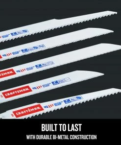 CRAFTSMAN Reciprocating Saw Blades 11-Pack Bi-Metal Set Wood/Metal Cutting Reciprocating Saw Blade Set -Craftsman Store 45451077
