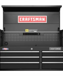 CRAFTSMAN Top Tool Chests 2000 Series 40.5-in W x 24.7-in H 6-Drawer Steel Tool Chest (Black) -Craftsman Store 45616648