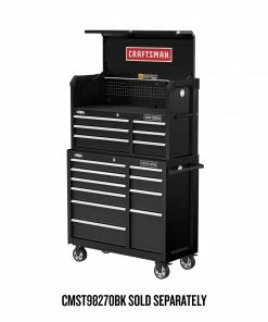 CRAFTSMAN Top Tool Chests 2000 Series 40.5-in W x 24.7-in H 6-Drawer Steel Tool Chest (Black) -Craftsman Store 45616788