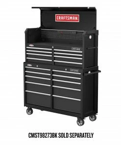 CRAFTSMAN Top Tool Chests 2000 Series 51.5-in W x 24.7-in H 8-Drawer Steel Tool Chest (Black) -Craftsman Store 46457943