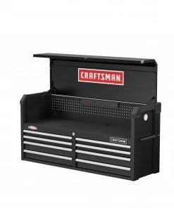 CRAFTSMAN Top Tool Chests 2000 Series 51.5-in W x 24.7-in H 8-Drawer Steel Tool Chest (Black) -Craftsman Store 46458076