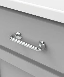 Hickory Hardware Craftsman Center to Center Chrome Rectangular Bar Drawer Pulls 6 Hickory Hardware Craftsman Center to Center Chrome Rectangular Bar Drawer Pulls -Craftsman Store 46567243