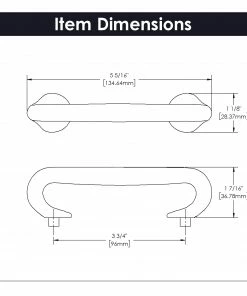 Hickory Hardware Craftsman Center to Center Chrome Rectangular Bar Drawer Pulls 7 Hickory Hardware Craftsman Center to Center Chrome Rectangular Bar Drawer Pulls -Craftsman Store 46568250